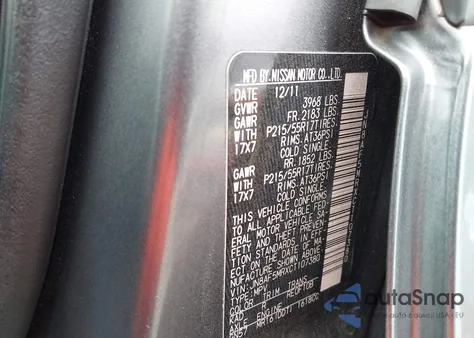 2012 Nissan Juke Sv z USA, uszkodzony, nr VIN JN8AF5MRXCT107380